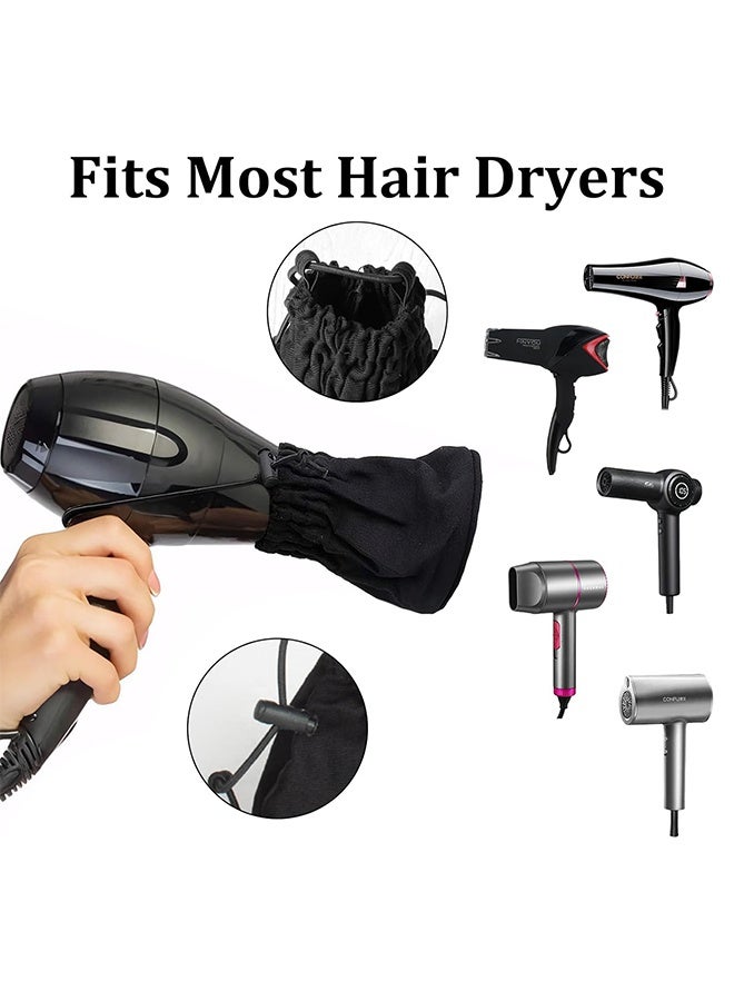 جورب موزع هواء لمجفف الشعر المجعد، ملحق قابل للطي ومجفف شعر للسفر، للشعر المجعد والمموج، يناسب معظم مجففات الشعر ذات الحجم القياسي (فضي). - Image 3