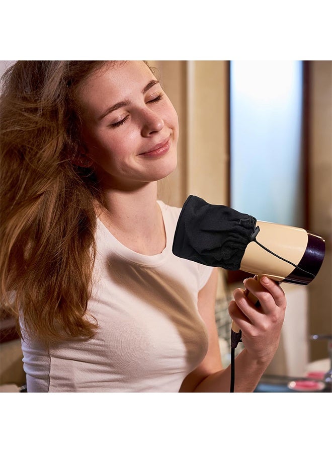 جورب موزع هواء لمجفف الشعر المجعد، ملحق قابل للطي ومجفف شعر للسفر، للشعر المجعد والمموج، يناسب معظم مجففات الشعر ذات الحجم القياسي (فضي). - Image 2