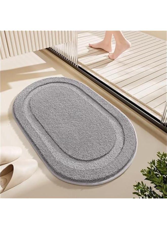 HOOKOR Extra Soft Bath Rugs, Non Slip Bath Mats for Bathroom Floor, Absorbent, Thick, Washable Bath Mat, Shower Rug for Bedroom, Sink and Shower (Grey, 40 * 60cm) - Image 3