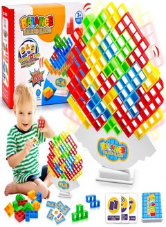 48pcs Tetra Tower Balance Game, Tetris Tower Balance Building Toy, High Balance Game for Kids, Russian Tetris Puzzle, Interactive Parent-Child Game, Gift for Kids and Adults