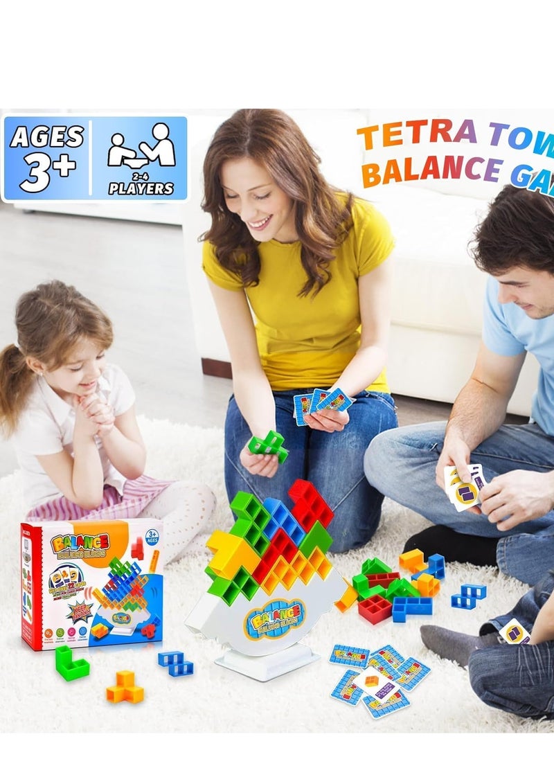 Generic - 48pcs Tetra Tower Balance Game, Tetris Tower Balance Building Toy, High Balance Game for Kids, Russian Tetris Puzzle, Interactive Parent-Child Game, Gift for Kids and Adults - Image 1