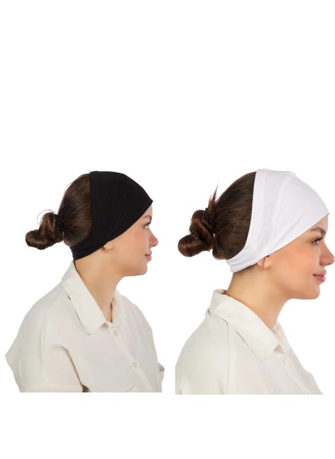 Triangle cotton cap bandana for shawls and headscarves - all-day stability and elegance
