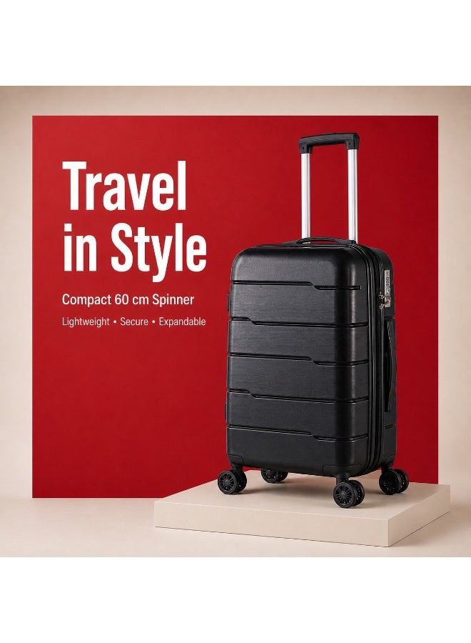 60 cm Hard Shell Polypropylene Trolley Suitcase with 360° Spinner Wheels – Durable Carry-On Travel Luggage - Image 1