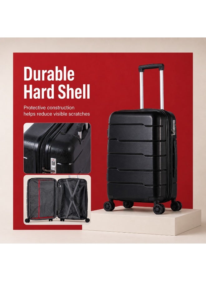 60 cm Hard Shell Polypropylene Trolley Suitcase with 360° Spinner Wheels – Durable Carry-On Travel Luggage - Image 2