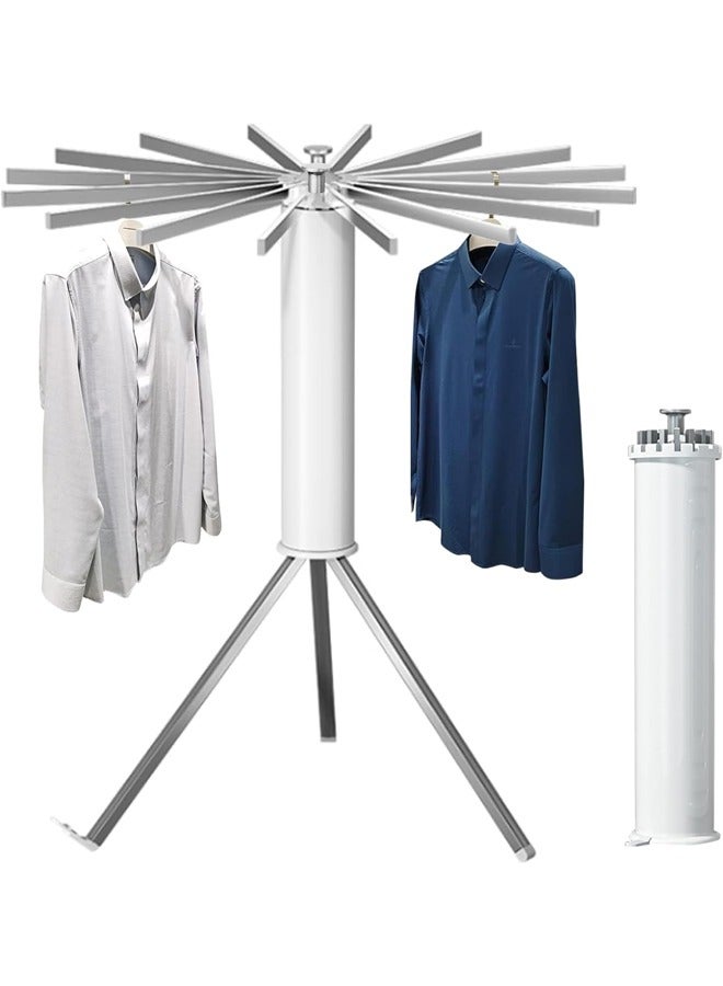 كادي ون منشر تجفيف الملابس قابل للطي, رف تجفيف الملابس دوار 360 درجة - Image 1