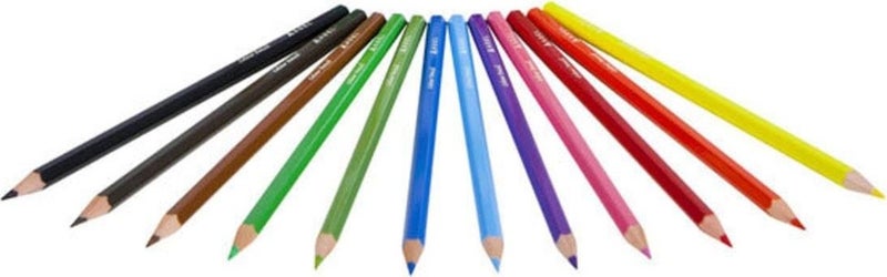 Faber Castell Adel Dry Paint Full Size Cardboard Box 12 Colors 2112315001