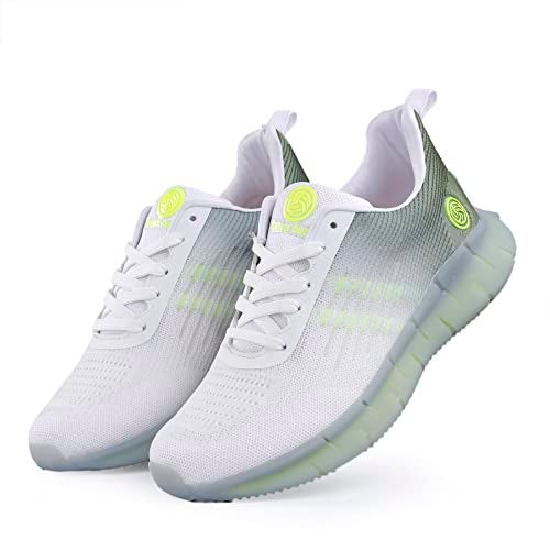 Bacca Bucci Men's White::Green Running Shoes - 6 UK - Image 5