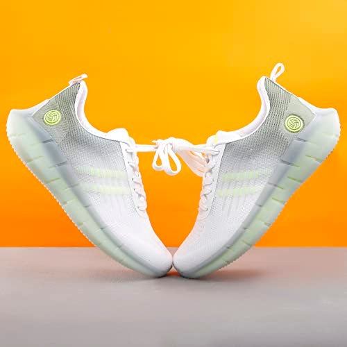 Bacca Bucci Men's White::Green Running Shoes - 6 UK - Image 2