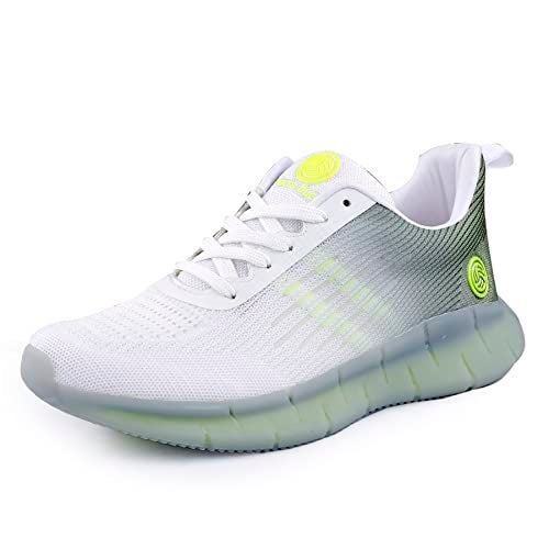 Bacca Bucci Men's White::Green Running Shoes - 6 UK - Image 1