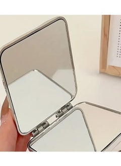 Rozino Wave Pattern Silvery Portable Handheld Makeup Mirror  - Image 3