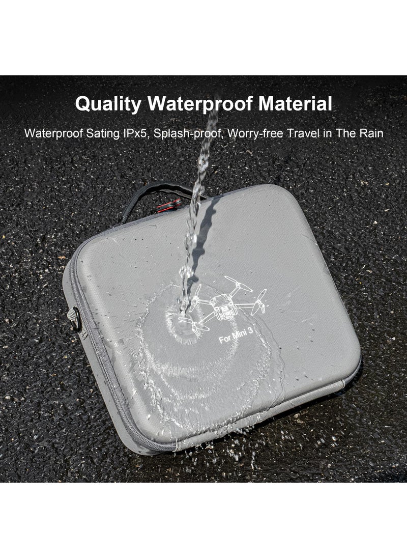 STARTRC STARTRC Waterproof Case for DJI Mini 3/Mini 3 Pro Case Accessories,Portable Travel Bag for DJI Mini 3 Pro/Mini 3 Fly More Combo(for DJI RC/RC2 Controller)  - Image 5
