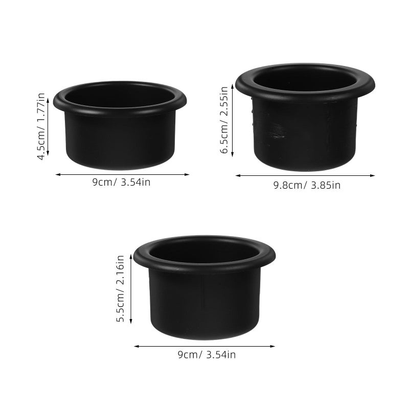 3pcs Car Cup Holder Set 72mm 77mm 79mm Diameter For Golf Cart RV Automotive Travel Camping Water Bottle Accessories - Image 3
