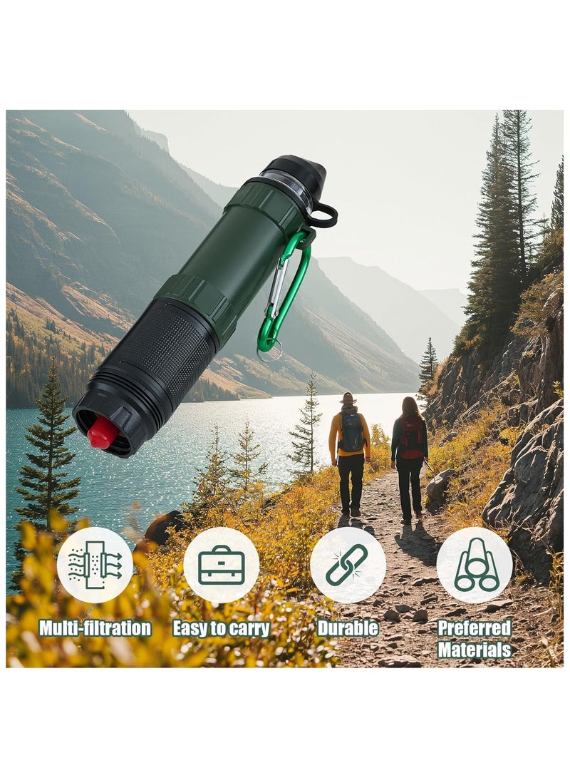 SOLARAE Water Filter Straw Outdoor Portable Water Purifying Device Personal Water Filtration Survival for Emergency Kits Outdoor Activities and Hiking Water Filter Camping Travel Survival Backpacking - Image 5