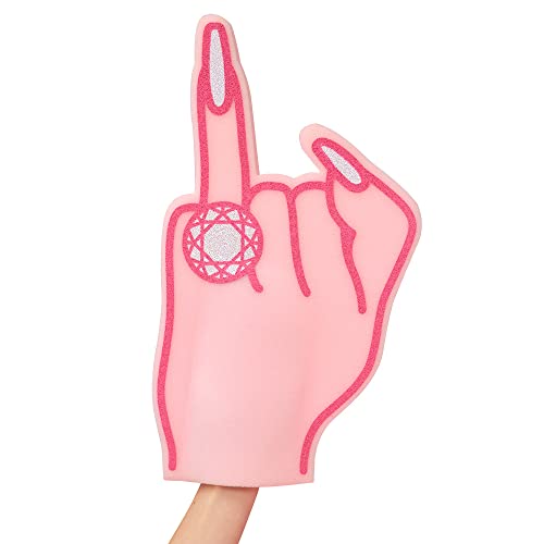 xo, Fetti xo Fetti Bachelorette Party Gift Decoration XL Engaged Foam Ring Finger Bride To Be Bridesmaid Favors Bridal Shower Engagement Party - Image 1
