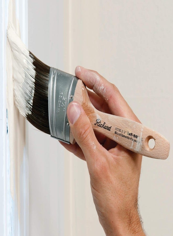 Richard 80733 Oval Angled Paint Brush with Wood Handle, 21/2" - Image 3