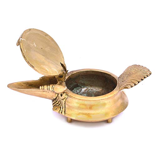 The Advitya Brass Diya for Puja|Pooja Deepak|Pooja Oil Lamp |Gifts | Diwali Decoration Items for Home Decor (1, Chirag Diya) - Image 4
