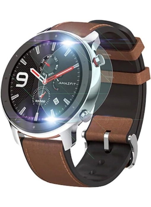 Techmaster Huami Amazfit Gtr 2 47MM Glass Full Screen Protector  - Image 1