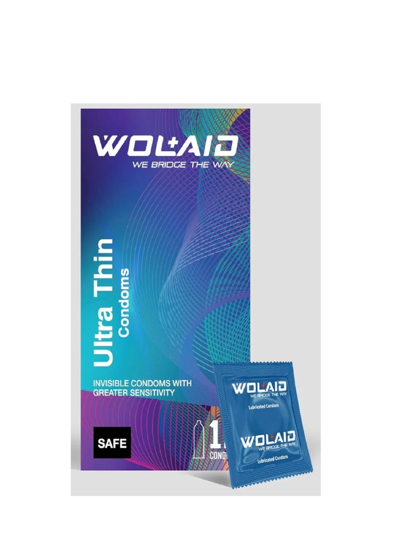 WOLAID ULTRA THIN CONDOMS 12'S