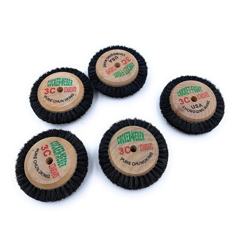 Aone 3C Circular Brush 3 Row Hard Bristles Wheels 12 pcs Pure Chungking Wooden Hub Multipurpose for Dental Work, Jewellery Making & Repair, Watchmaking, Model Making & Hobby Crafts DIY - Image 4