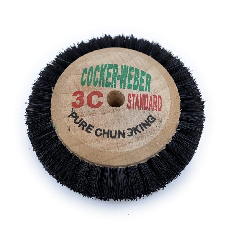 Aone 3C Circular Brush 3 Row Hard Bristles Wheels 12 pcs Pure Chungking Wooden Hub Multipurpose for Dental Work, Jewellery Making & Repair, Watchmaking, Model Making & Hobby Crafts DIY - Image 3