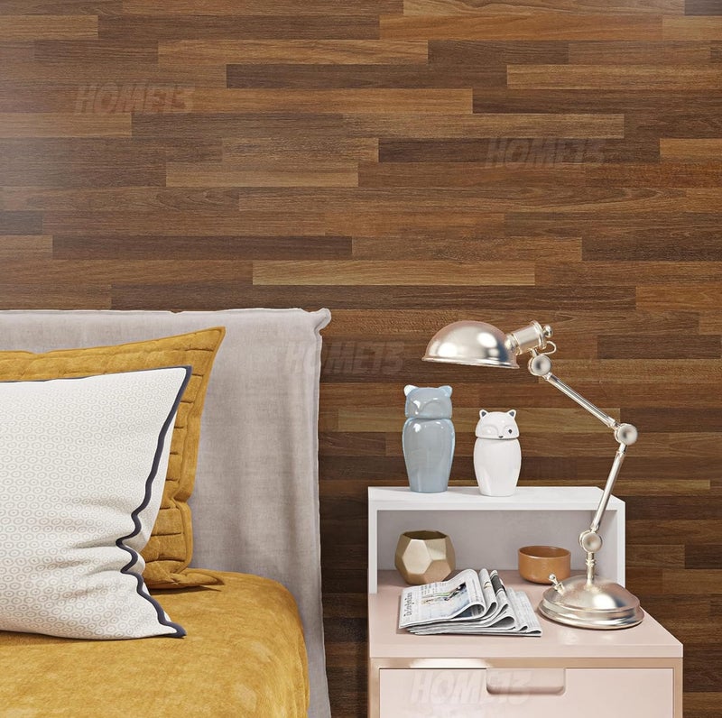HOME13™ Wooden Wallpaper Peel and Stick Self Adheisve Removable Wood Grain Contact Paper Vinyl Decorative Wallpaper for Kitchen Desk Cabinets Shelf Drawers Liner (16 x 52 Inch, Wooden Box) - Image 5