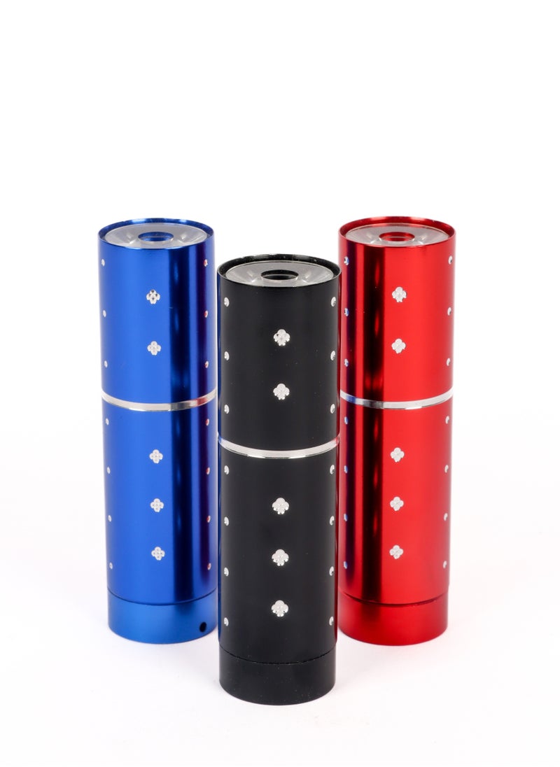 LUSTER - 3pc An elegant small flashlight in the shape of a lipstick with a hanger,multiple colors - Image 1