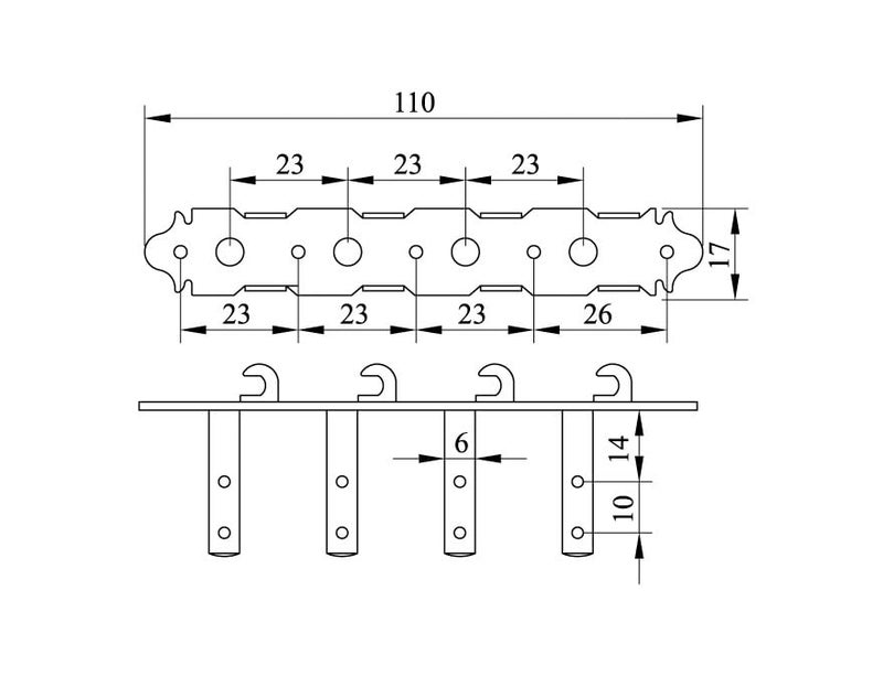 Golden Gate M-121 A-model Mandolin Tuners - 2 planks (4+4) - Nickel - Image 2