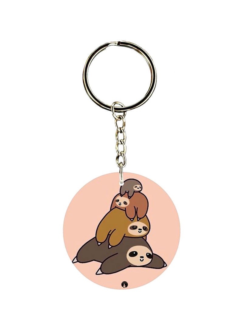 Cartoon Printed Keychain