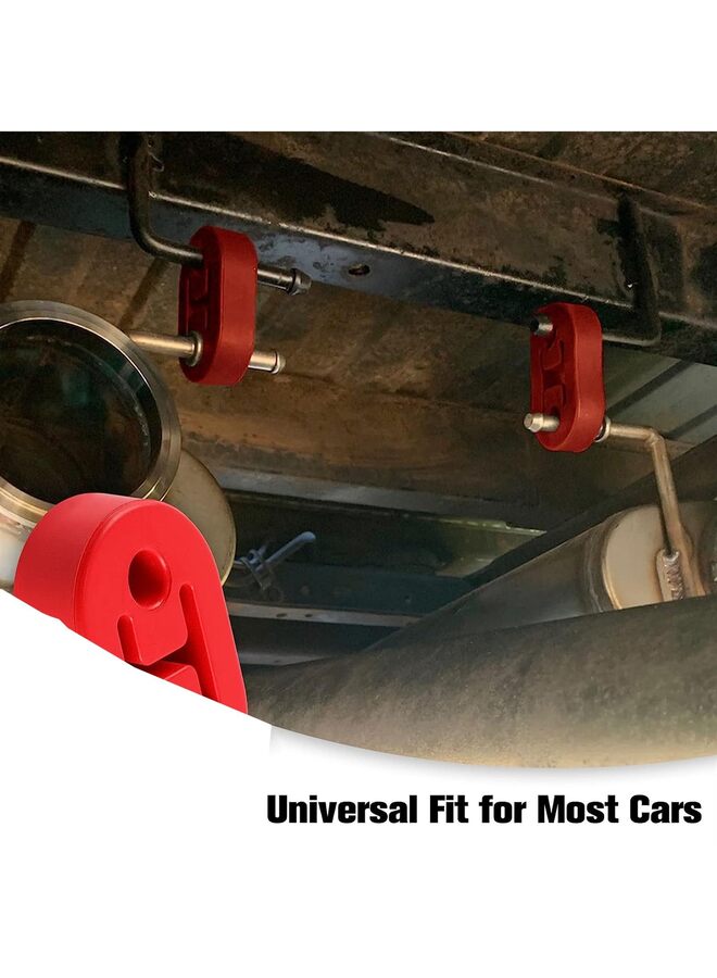 Rubber Exhaust Hanger, Muffler Exhaust System, Heavy Insulator Support Bushing Installation,High-Density Tailpipe Damping Hanger (4PCS Black) - Image 5