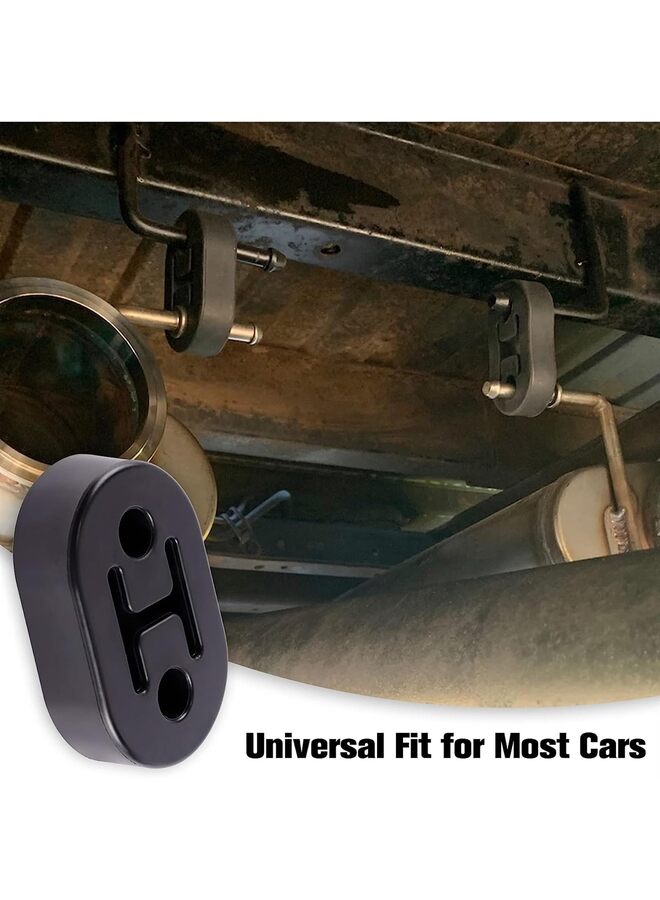 Rubber Exhaust Hanger, Muffler Exhaust System, Heavy Insulator Support Bushing Installation,High-Density Tailpipe Damping Hanger (4PCS Black) - Image 4