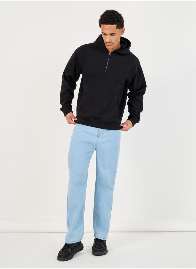 Styli Cotton Stretch Solid 5-Pocket Relaxed Fit Jeans  - Image 2