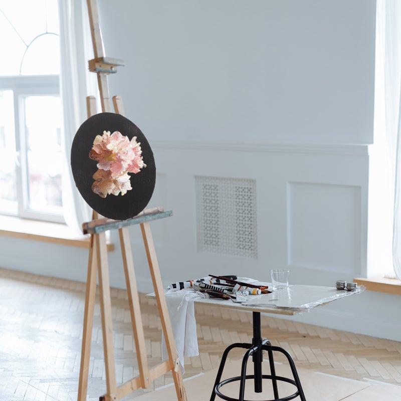 1Pc Black Cotton Stretched Canvas Practical Artist Stretched Canvas DIY Art Frame - Image 5