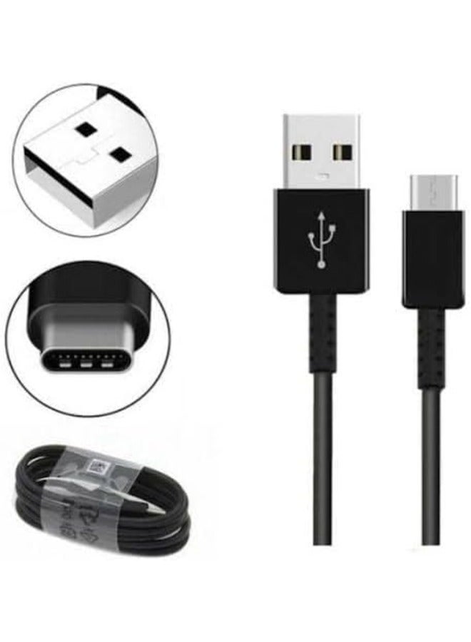 كابل شحن ومزامنة USB-A إلى USB-C أصلي من سامسونج - 1.5 متر كابل شحن سريع للهواتف المحمولة والأجهزة اللوحية - أسود - Image 2