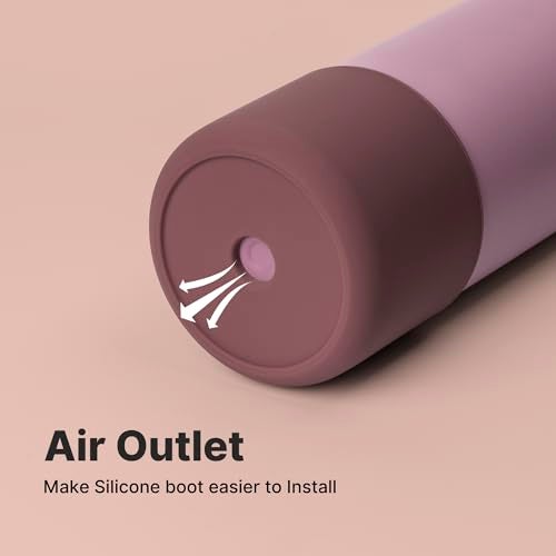 Diumepo Boot for Owala 24 oz, Anti-Slip Protective Sleeve for Owala Twist & FreeSip & Flip Stainless Steel Water Bottle, Silicone Boot Bottom Base for Owala (Reddish Brown) - Image 5