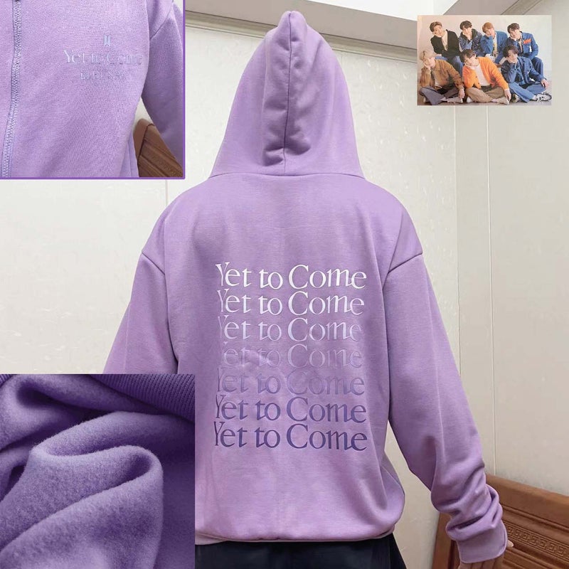 Generic Youth League Busan Concert with Lavender Purple Wei Yi Official Edition with Photo Yet To Come Wei Yi Fleece zipper light purple 