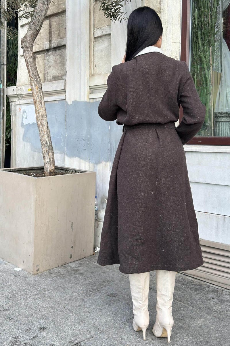Weshaya Coat Women Brown - Image 3