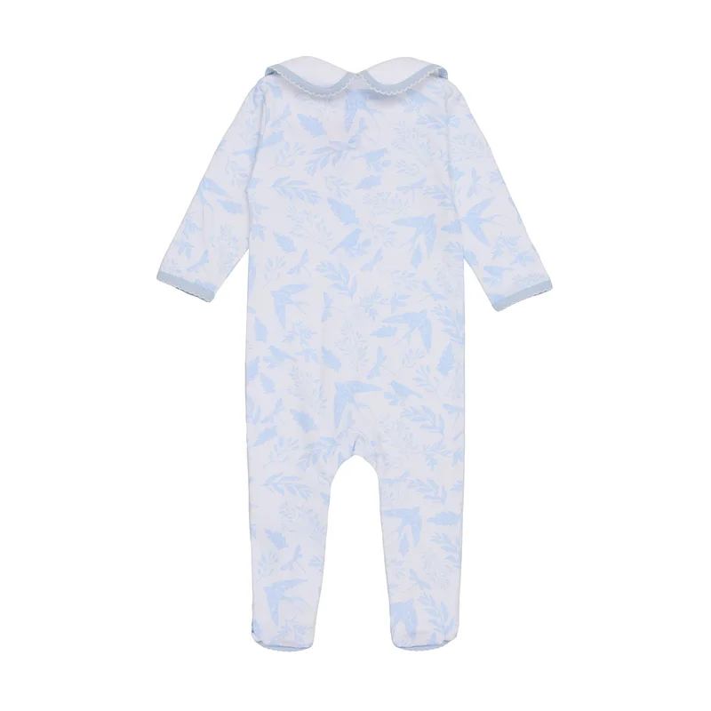 ليتل اي ايه بدلة نوم ذكية بسحاب تغريد - أزرق