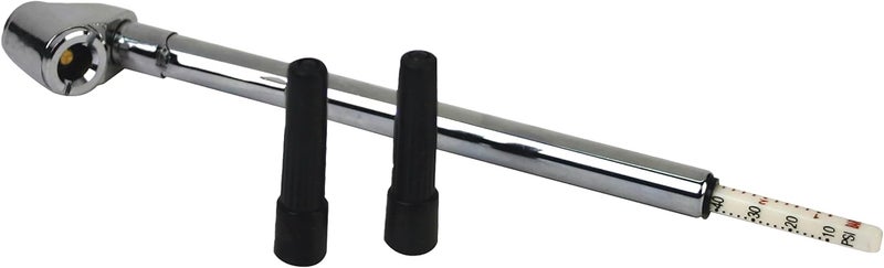 Slime مقياس ضغط الإطارات بقلم مزدوج الرأس من سلايم مع ملحقات صمامات إضافية، 10-120 PSI - Image 2