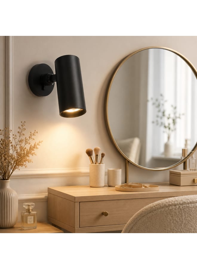 نجفة شوب سبوت لايت فردي 42 وات باللون الأسود – إضاءة Warm وكشاف موجه قابل للحركة 360 درجة -8*10*25سم - Image 4