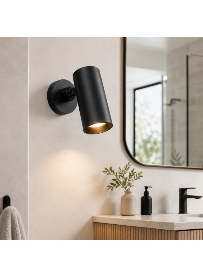 نجفة شوب سبوت لايت فردي 42 وات باللون الأسود – إضاءة Warm وكشاف موجه قابل للحركة 360 درجة -8*10*25سم - Image 3