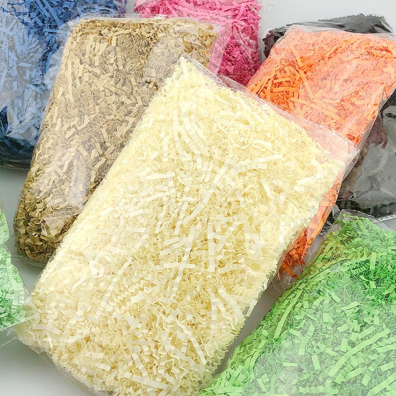 Wavy Crumpled Paper 50 G/Pack Raffia Colored Paper Silk Crumpled Paper Silk Fruit Packaging Filler - Image 3