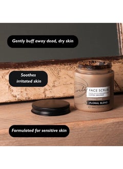 UpCircle UpCircle Coffee Face Scrub - Floral Blend For Sensitive Skin 3.5oz - Chamomile, Shea Butter, Coconut + Rosehip Oil - Natural, Vegan Face Exfoliator For Soft, Smooth Skin  - Image 4