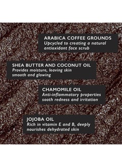 UpCircle UpCircle Coffee Face Scrub - Floral Blend For Sensitive Skin 3.5oz - Chamomile, Shea Butter, Coconut + Rosehip Oil - Natural, Vegan Face Exfoliator For Soft, Smooth Skin  - Image 2