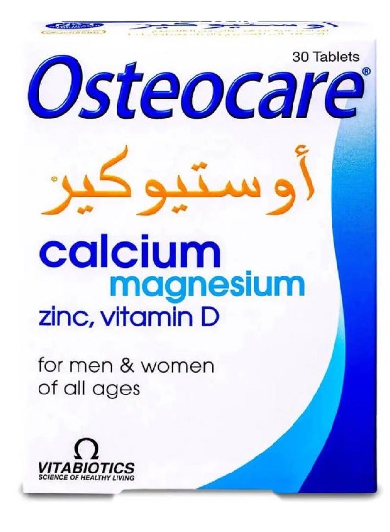 Osteocare ,Calcium,magnesium, zinc and Vitamin D 30 Tablets - Image 1
