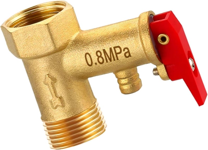 Universals Pressure Relief Valves Replacement Electric Water Heater Valves for Water Heaters Systems Easy to Use for Water Heaters Systems - Image 1