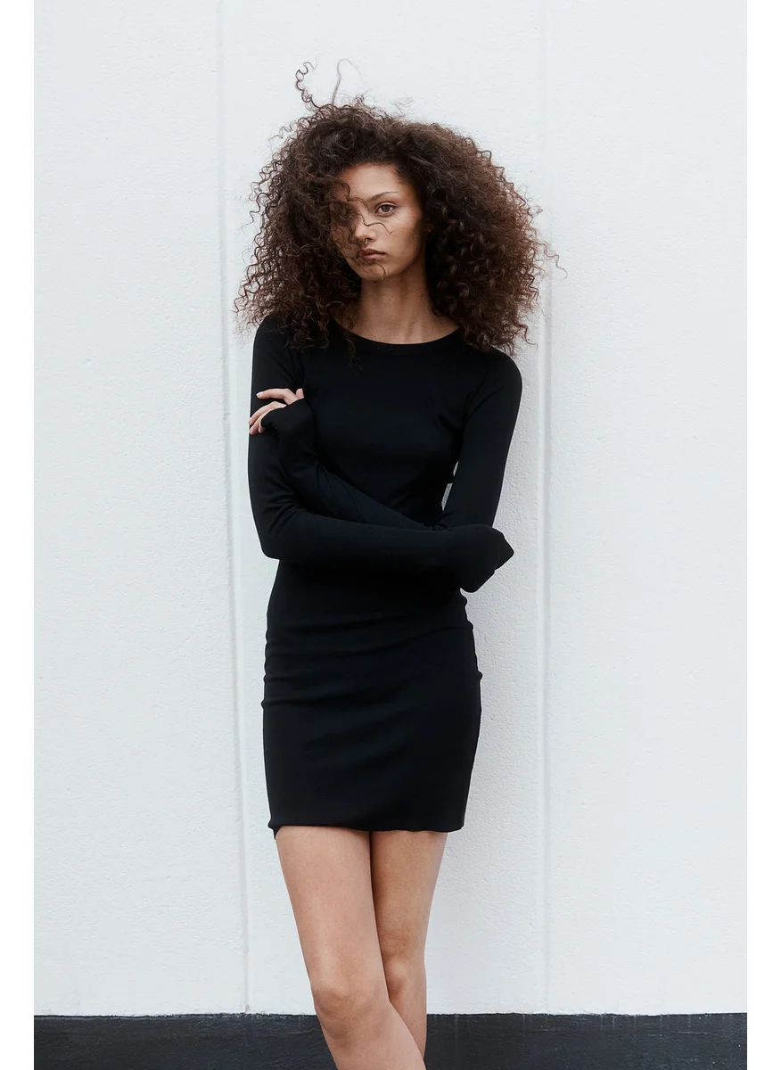 H&M Ribbed Bodycon Dress