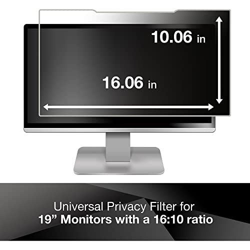 3M PF190W1B 3M Frameless Blackout Privacy Filter For 19inch Widescreen Monitor, 16:10 Aspect Ratio - Image 2