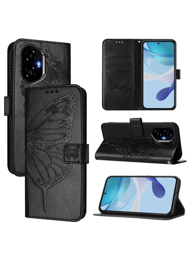 S-TOP Case For Honor 300 Embossed Butterfly Leather Phone Case - Image 1