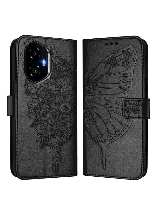 S-TOP Case For Honor 300 Embossed Butterfly Leather Phone Case - Image 2
