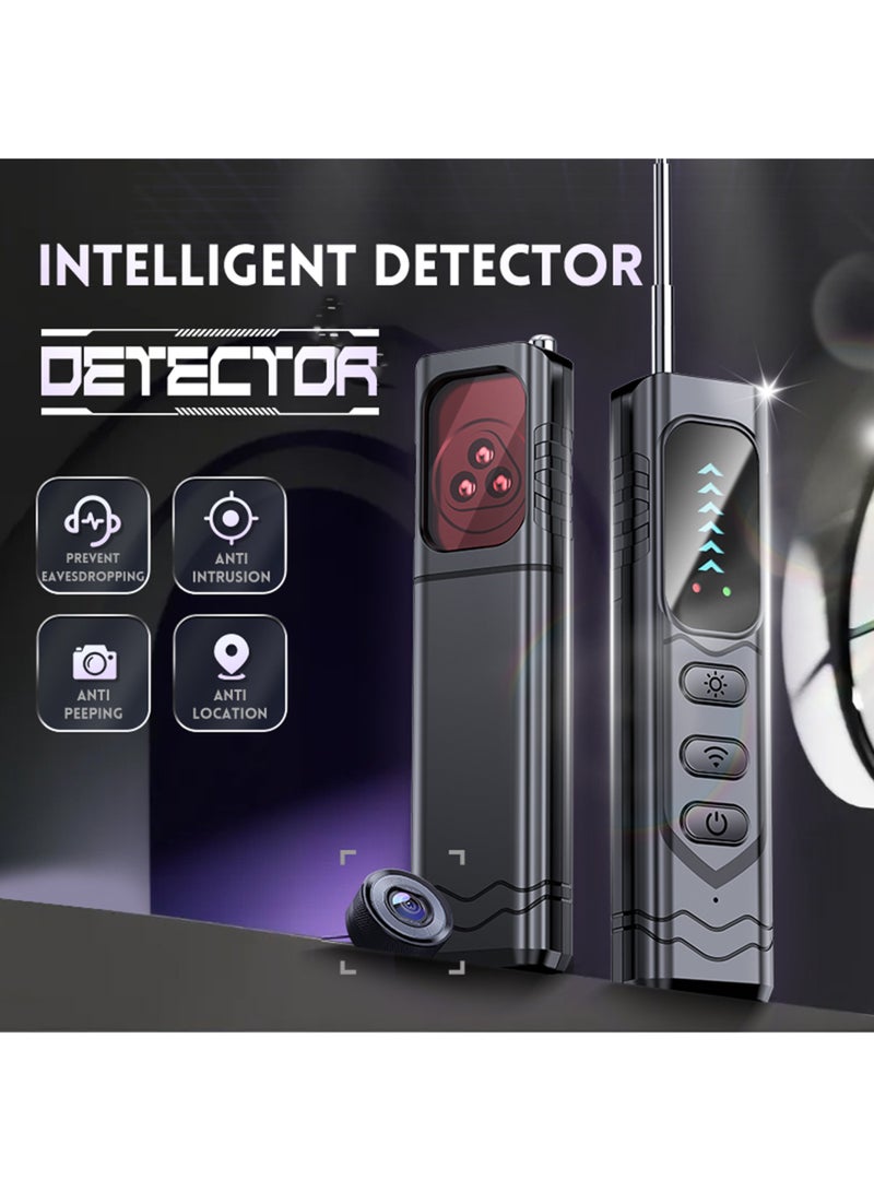 Jourvent Hidden Camera Detector Spy Camera Detector Portable Bug RF Detector Device for Gps Tracker Wireless Listening Device Hidden Camera Finder in Hotel Office Bathroom 6 Levels Sensitivity - Image 2